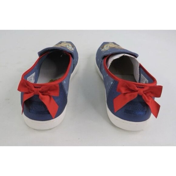 TOMS X Disney Snow White Blue Size 8 Women's Flats Slip On Canvas Shoes NEW - Picture 6 of 14